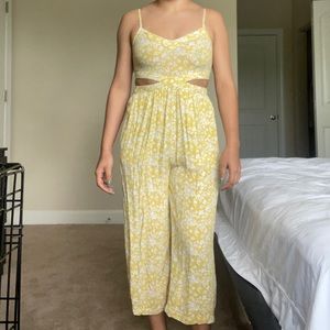 Yellow/Floral Aerie Romper